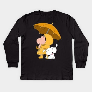 Shinchan & Shiro Kids Long Sleeve T-Shirt